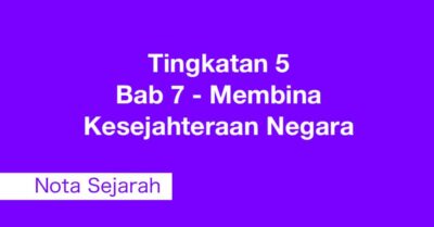 Sejarah Membina Kesejahteraan Negara